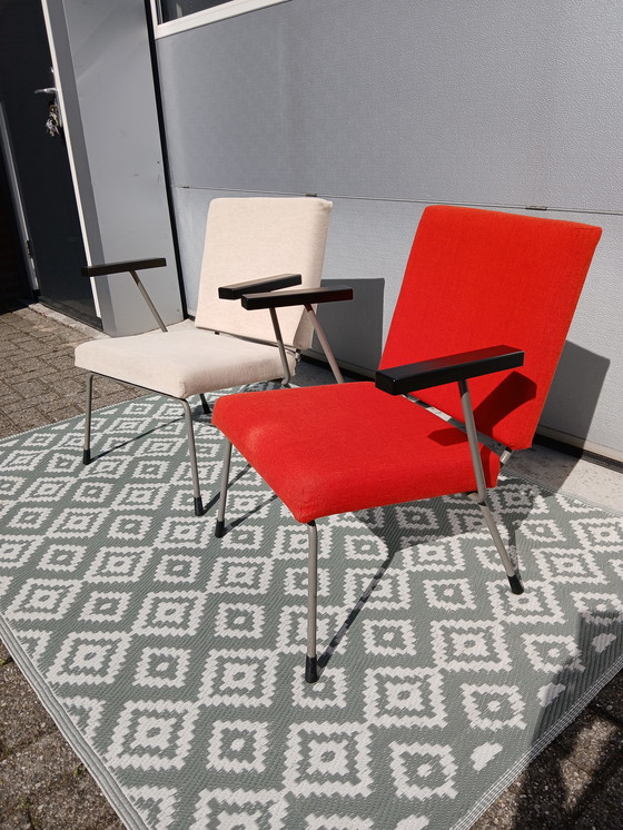 Image 1 of 2 x 2 x Industrial Armchairs Gispen Design Wim Rietveld Model 415/1401
