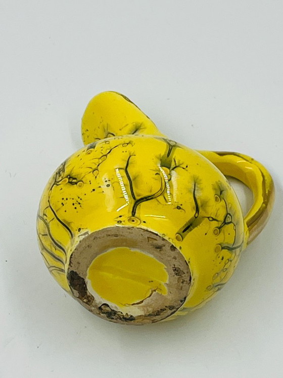 Brocca Miniatura da Collezione Gialla e Oro Fino – Vasi, Ceramic (photo 8 of 9)