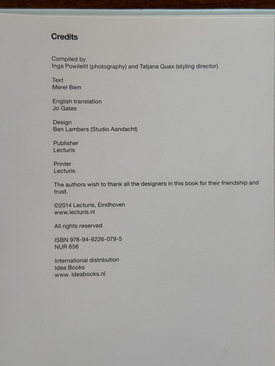 Image 1 of How We Work – The Avant-Garde of Dutch Design – coffee table book design & photography