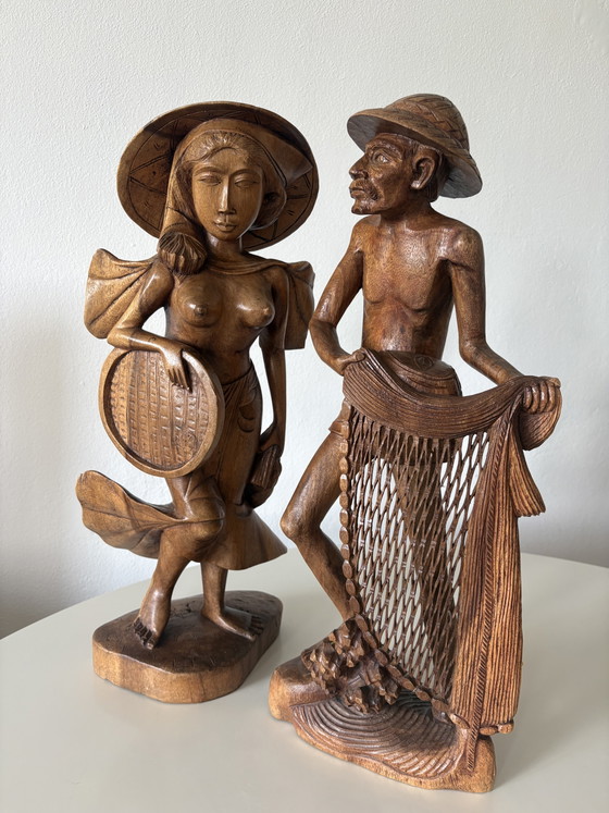 Beautiful Set of Statues – Sculpture, Wood (photo 5 of 7)