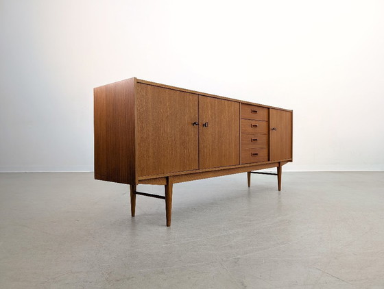 Image 1 of Original midcentury sideboard teak danish design vintage chest of drawers