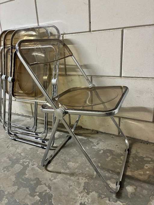 Anonima Castelli Plia Klapstoel, 1967 Set 4x – klapstoelen, Metal, Plexiglass (photo 2 of 5)