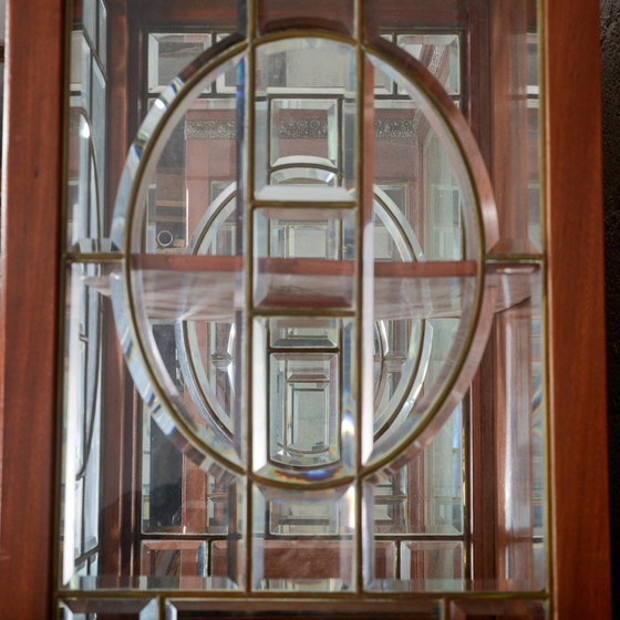 Buffet deux pièces avec miroir et 2 tiroirs – Vaisseliers, Art Nouveau (photo 10 of 18)