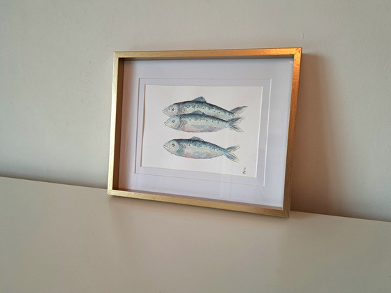 Image 1 of SET: 4 Aquarellgemälde