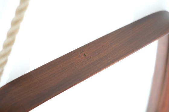 Image 1 of Vintage rechthoekige houten spiegel, Italië, jaren 60.