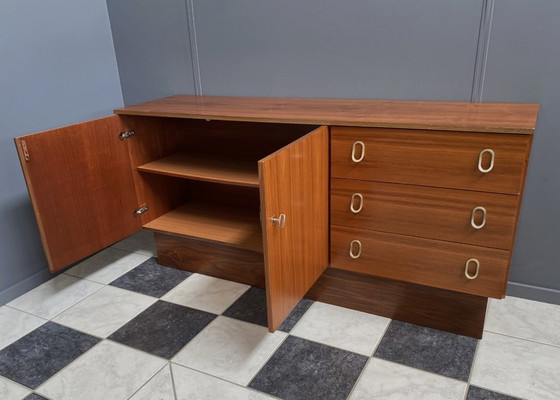 Image 1 of Sideboard brass grips on the drawers 1970s palisander