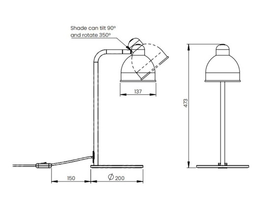Image 1 of Frandsen Industry brass table lamp