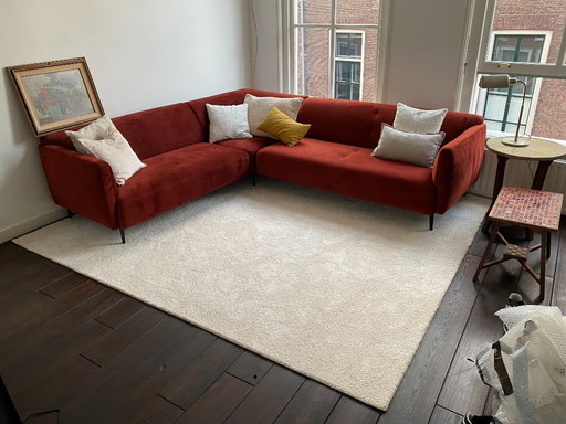 BoConcept Red/Copper Velvet Sofa – Great Condition