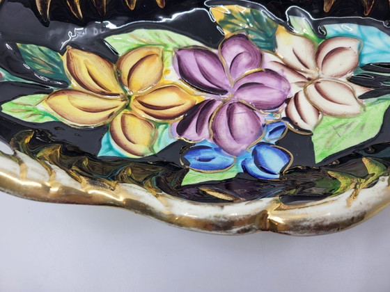 Image 1 of Tazza in ceramica di Vallauris, dorata con oro zecchino, Francia, Costa Azzurra, 1950