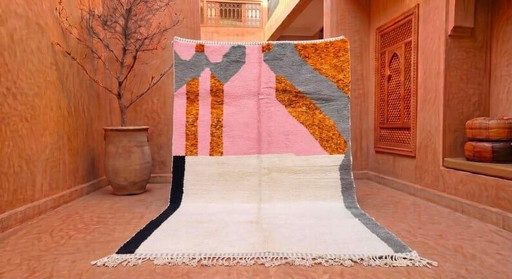 Alfombra tradicional de lana natural tejida a mano 2,5/3,5 m