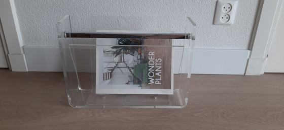Revistero David Lange, Plexiglás Años 70 – Plexiglass, Chrome (photo 3 of 15)