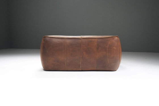 Image 1 of Prachtige vintage Ringo Sofa in leer van Gerard Van Den Berg voor Montis 1979