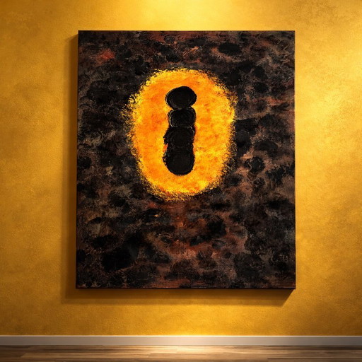 Large Abstract Painting –  Portal of Presence  – T.C. Freiberger – Contemporary Expressionism Lar