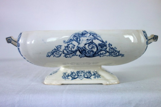 Image 1 of Soupière Renaissance terre de fer clairefontaine XIXème