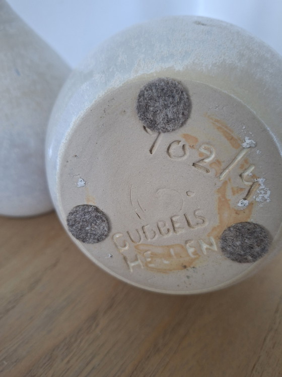 Image 1 of Titel: Prachtige set Gubbels Helden vazen - Mid Century - Model 902 - Puntgaaf