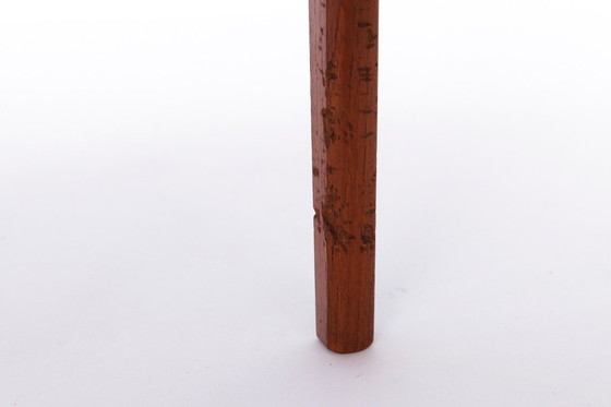 Image 1 of Set of 4 Danish Teak Chairs – 1960s Mid-Century Modern Dining Chairs, Restored & Reupholstered, Made in Denmark