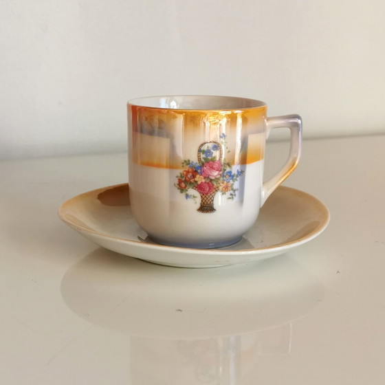 Image 1 of ART DECO COFFEE SET - SIX CUPS