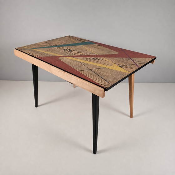 Vintage essenhouten tafel, jaren 70 – Eettafels, Wood (photo 4 of 10)