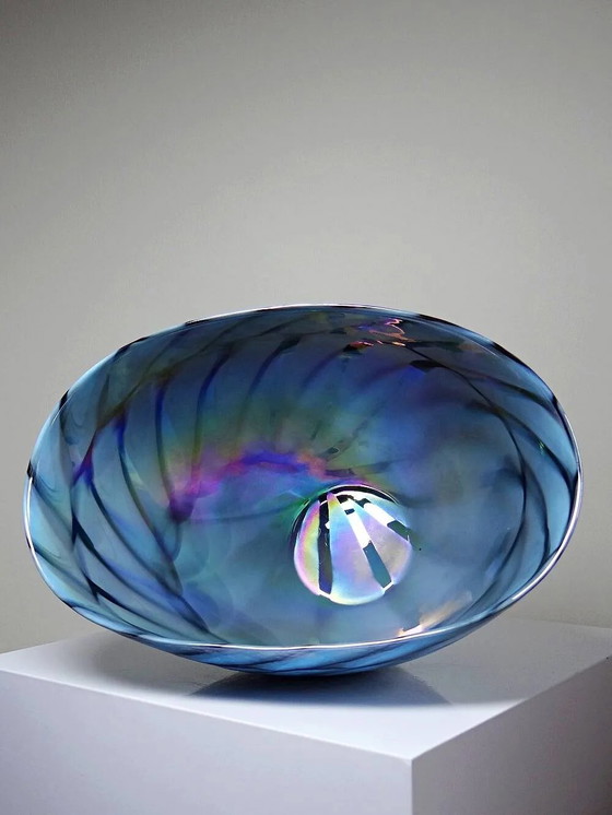 Centro de mesa, cuenco o gran cuenco de cristal de Murano "Yourmurano" hecho a mano. – Vidrio, Modern (photo 9 of 19)