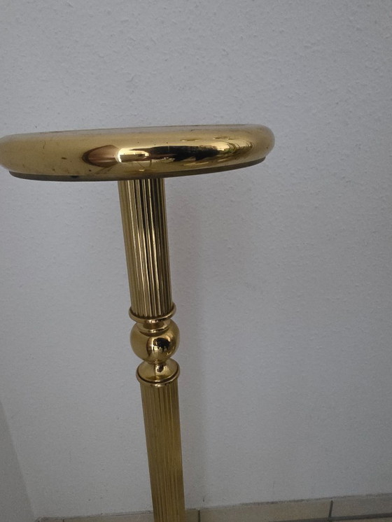 Image 1 of Vintage 3 x Wardrobe Clothes Rack Brass Plant Stand Gold