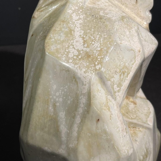 Grande Sculptures en grès salé cuit d'une femme nue endormie par Angelo Hecq pour Roger Guerin, 1930 (photo 7 of 16)
