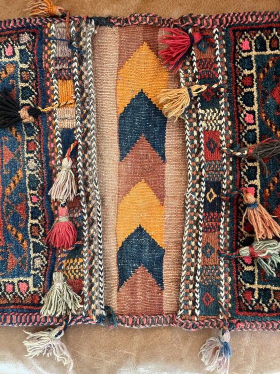 Image 1 of Antike persische Kameltasche (Khorjin) – handgewebte Wolle – ca. 1900–1930