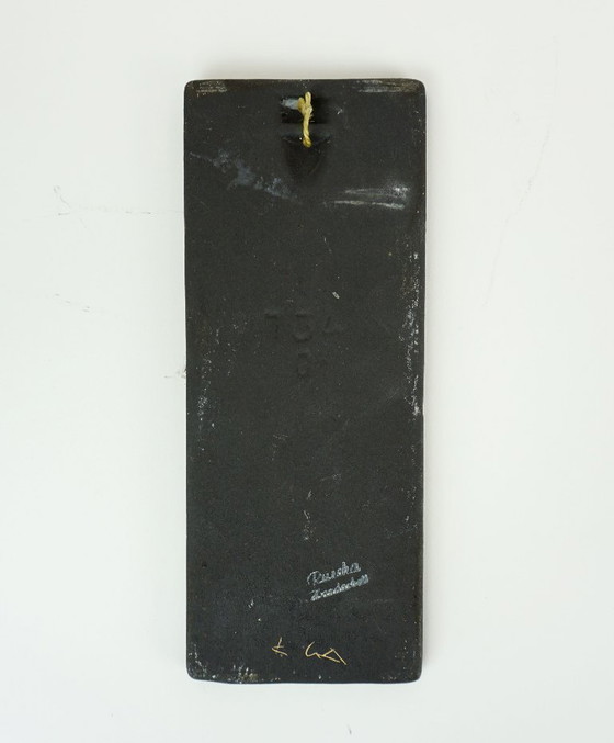 Image 1 of 1950s WALL TILE ruscha keramik with sailboat decor model 734/0