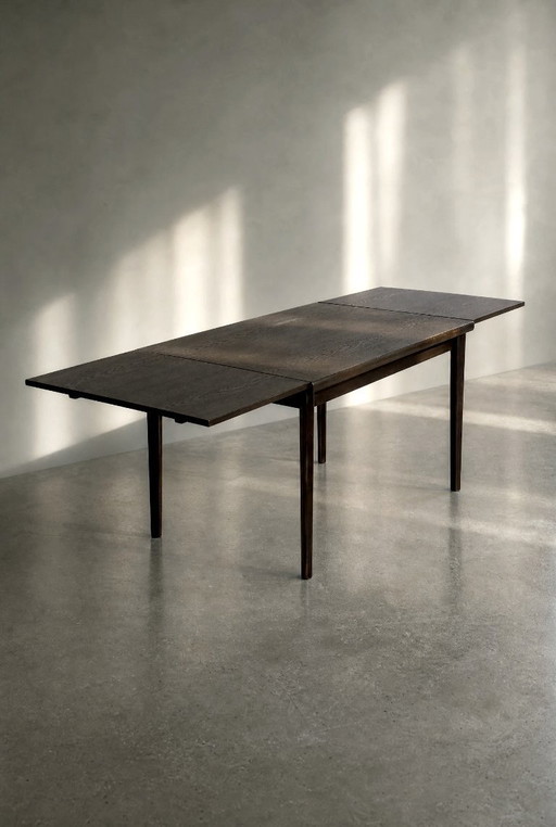 Vintage Mid-Century Danish Modern Oak Wood Folding Dining Table from Am Møbler, 1960s – eettafels
