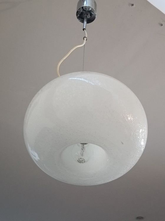 Lampada a sospensione in vetro di Murano di Mazzega anni '70 – Lampade a sospensione, Murano Glass (photo 6 of 7)