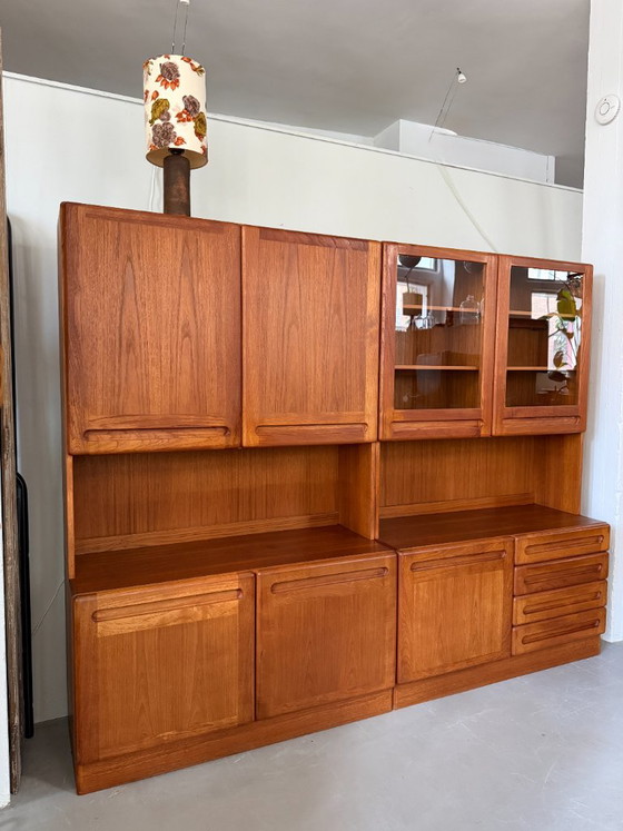 Mobile a parete Dyrlund design danese, Wall Unit, Armadi a muro vintage – Vetro, Legno (photo 5 of 10)
