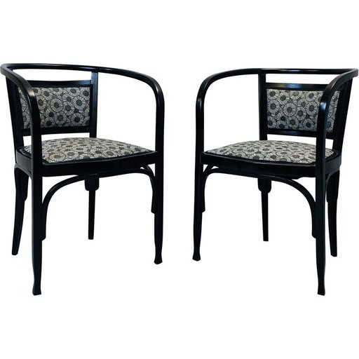 Coppia di poltrone vintage di Otto Wagner