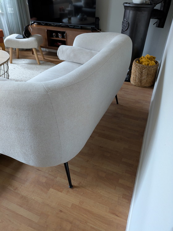 Image 1 of Panca in tessuto bianco