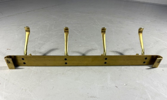 Gold-colored Aluminum Wall Coat Rack 1960s – Aluminium (photo 10 of 11)