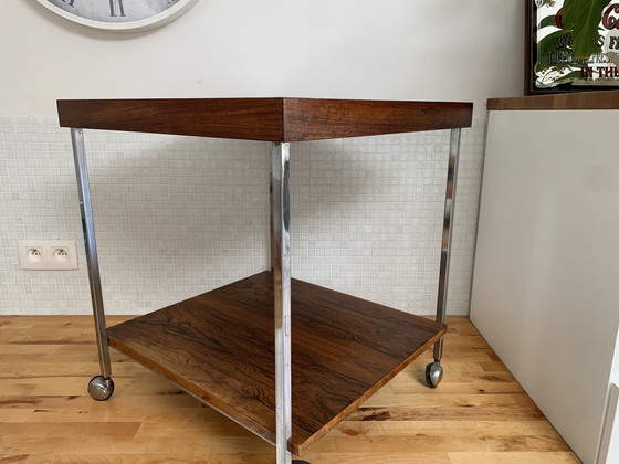 Image 1 of Vintage trolley / side table rosewood