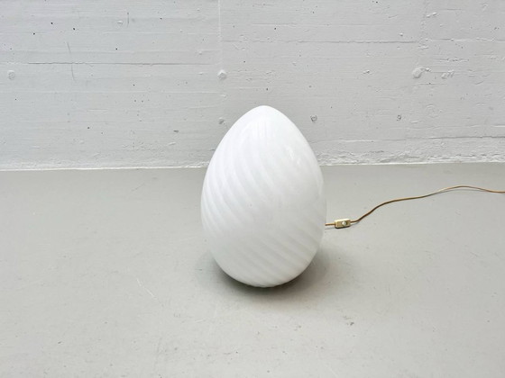 Image 1 of Egg-shaped table lamp made of Murano glass by Venini, Italy, 1960s