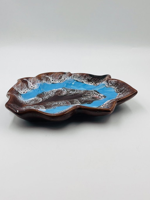 Vallauris Blue Leaf Dish