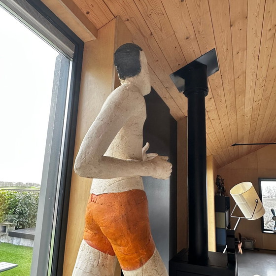 Image 1 of Mehr als die große, einzigartige Keramikskulptur von Sjer Jacobs (217 cm)