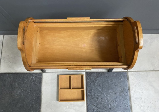 Image 1 of Boîte à couture en forme de rouleau, de John Groen LZH, Pays-Bas, années 1960