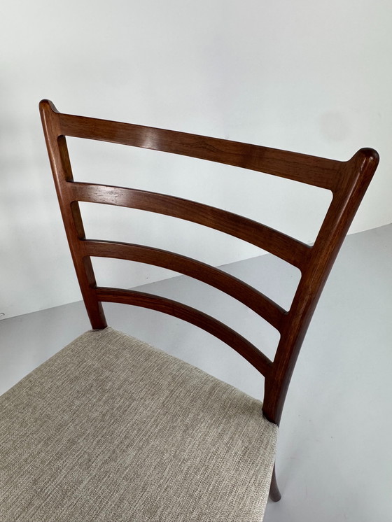 Image 1 of Set mit 8 Esszimmerstühlen aus Palisanderholz von Johannes Andersen – Schou Andersen Møbelfabrik