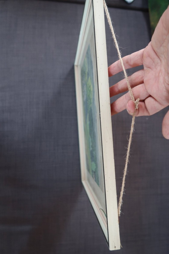 Image 1 of Acuarela antigua firmada por Behrendt, 1923 - Enmarcada (2C08)