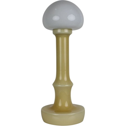 Lámpara de mesa vintage de cristal de Ivan Jakeš, Checoslovaquia, 1970
