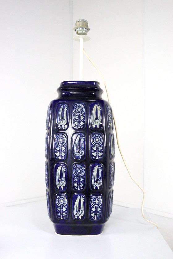 Image 1 of West Germany Ceramic Floor Lamp 942-45 Vintage