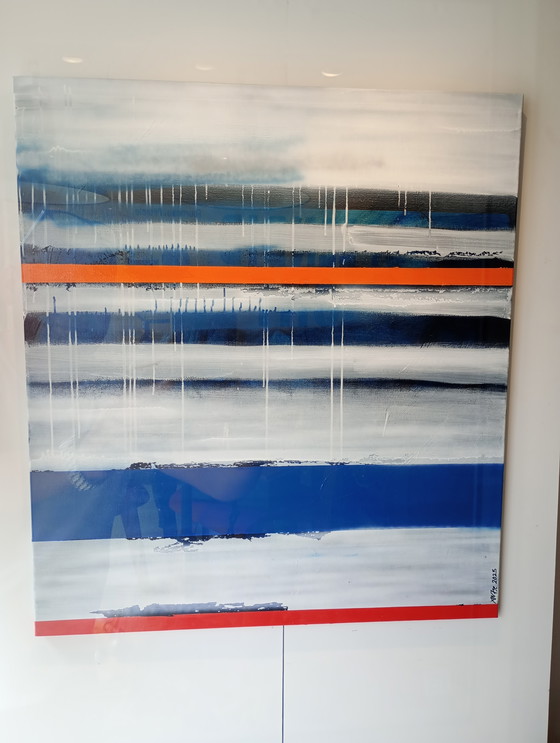 Image 1 of Mixed media on canvas "@the sea" Alfie 