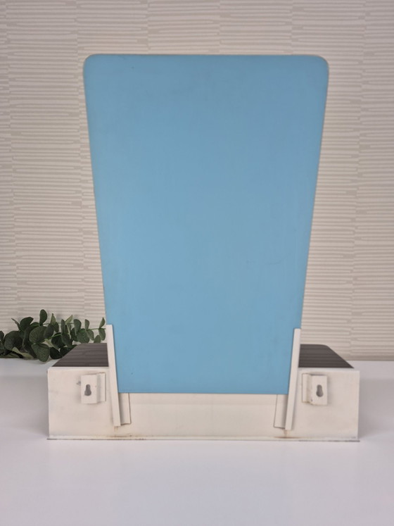 Vintage wall dressing table/hall mirror metal with drawer. – Glass (photo 10 of 10)