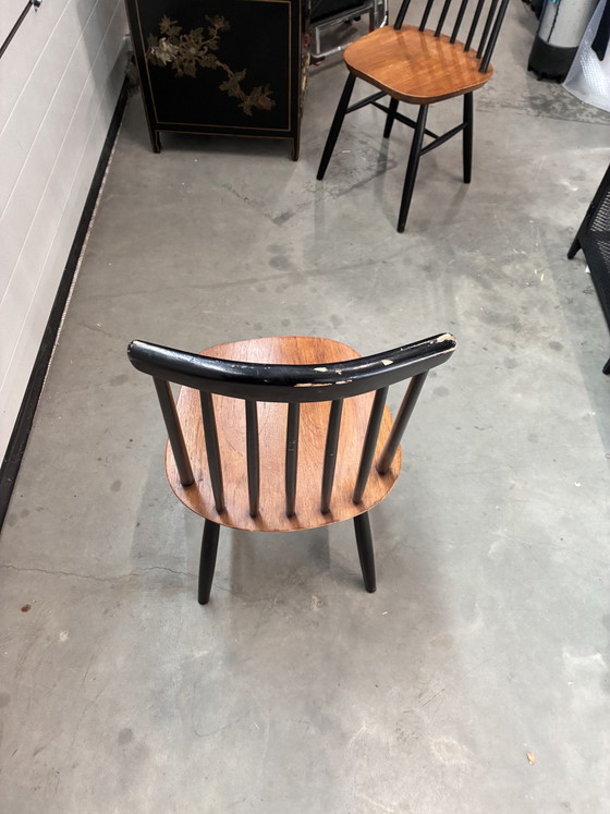 2x Sedia Vintage a Fusi Nello Stile Di Ilmari Tapiovaara – Sedie da pranzo, Wood (photo 4 of 5)