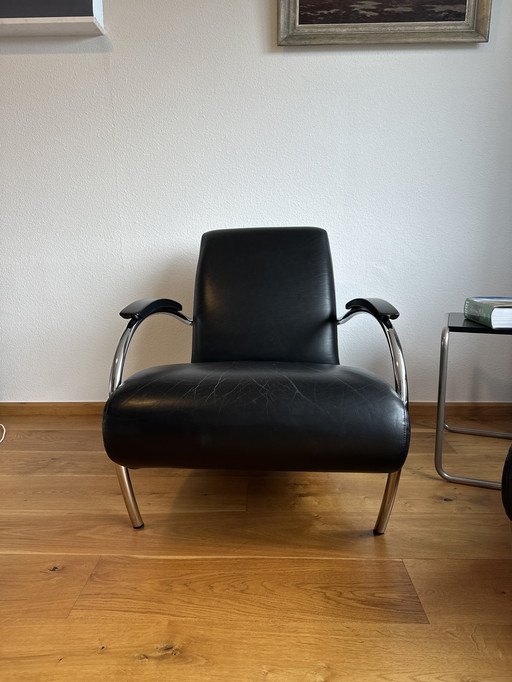 2 Gelderland Fauteuils - ontwerp Jan des Bouvrie (kleur: zwart)