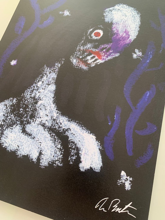 Image 1 of Tim Burton – Sin título 2.0 – Impresión oficial de edición limitada firmada – 20x30 cm