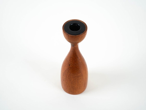 Image 1 of Teakhouten kandelaar, Deens ontwerp, jaren 70, vervaardigd door BoConcept.