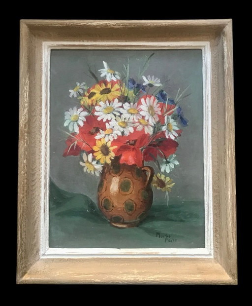 Kleines Gemälde Gemälde Feldblumenstrauß