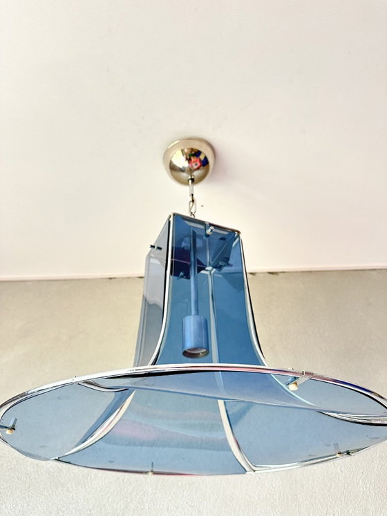 Vintage Fontana Arte hanglamp – Hanglampen, Plexiglass, Chroom (photo 8 of 10)
